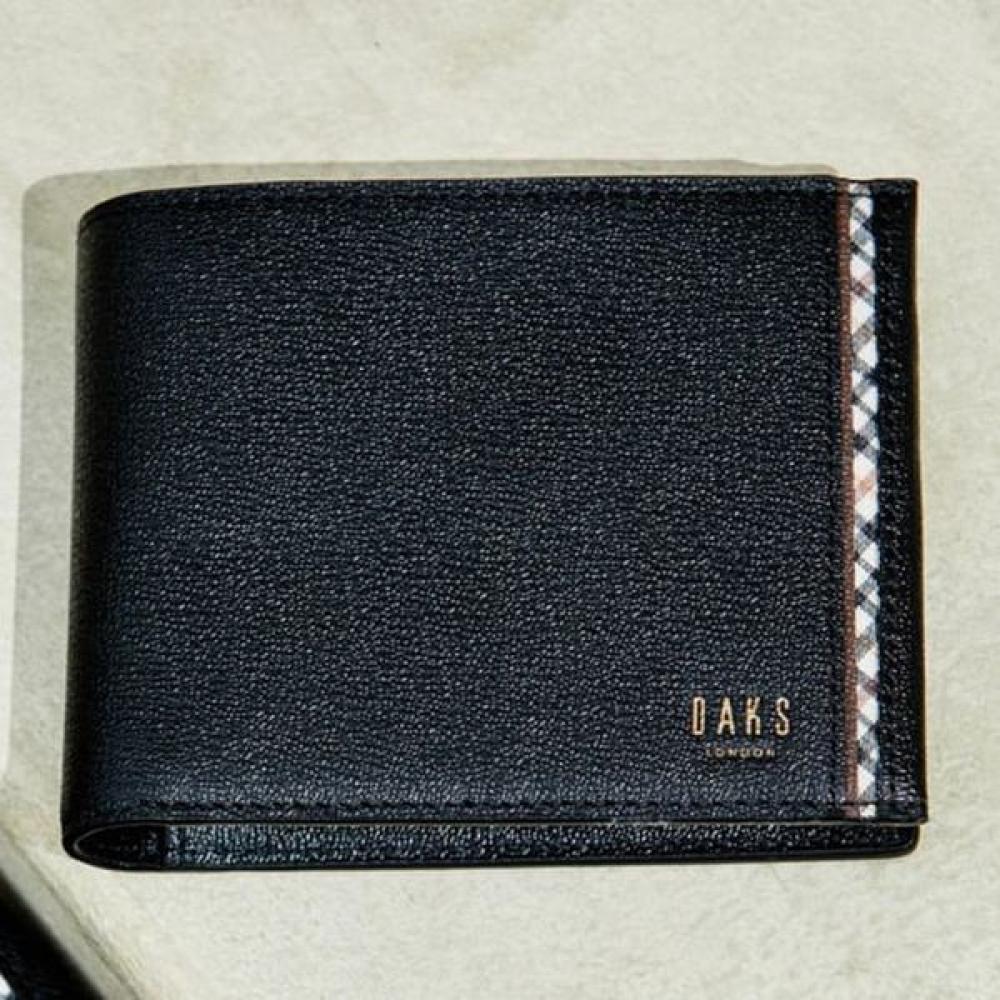 

Daks Black Check Line Wallet Dbwa4e443bk Single option
