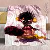 One Piece Anime Flannel Blanket - Soft Warm Perfect for Sofa, Bedding Camping Travel Office Home Decor 