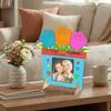 Unfinished Wooden Picture Frame Flower Mother's Day Frame Creative Craft Poster Frame  Home Decor
