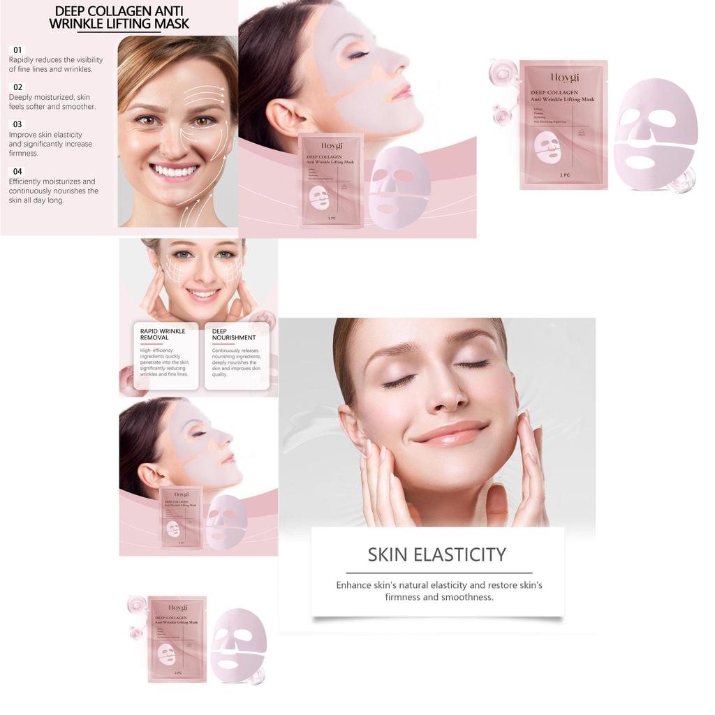 Hoygi Collagen Moisturizing Face Mask Hydrating Anti-aging Skin Treatment For Radiance