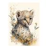 Watercolor Baby Animals Cute Warmth Prints Poster Canvas Painting Modern Wall Art Pictures Living Room Bedroom Home Decoration