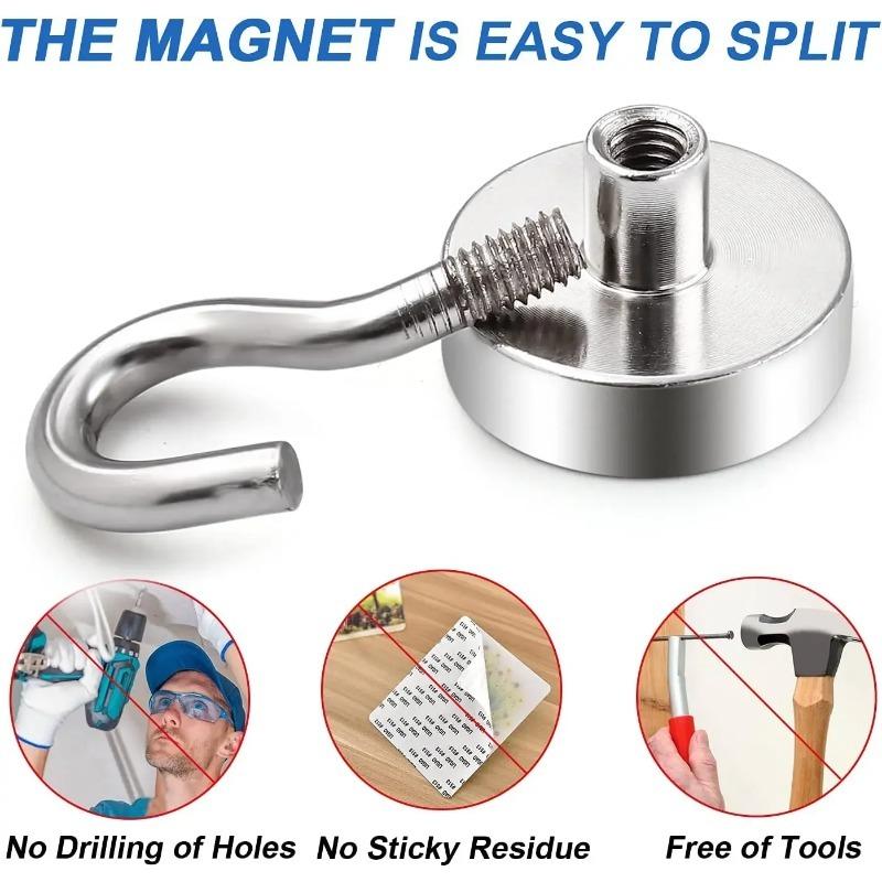 Magnetring, Mehrzweck-Aufbewahrungshaken, Edelstahl, Heimhaken, Badezimmerhaken, Küche, Garten, magnetisch, für Zuhause und Dekoration, Iman
