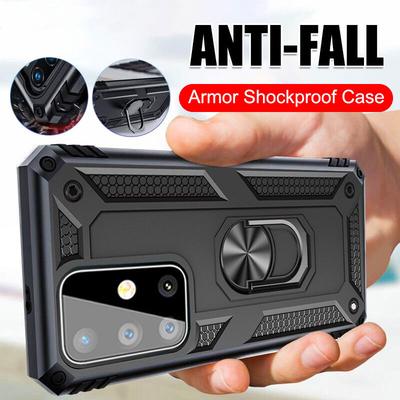 Shockproof Armor Bumper Case For Samsung Galaxy A55 A54 A14 A15 A25 A34 A23 Note 20 S24 Ultra S23 S22 S21 Metal Ring Back Cover