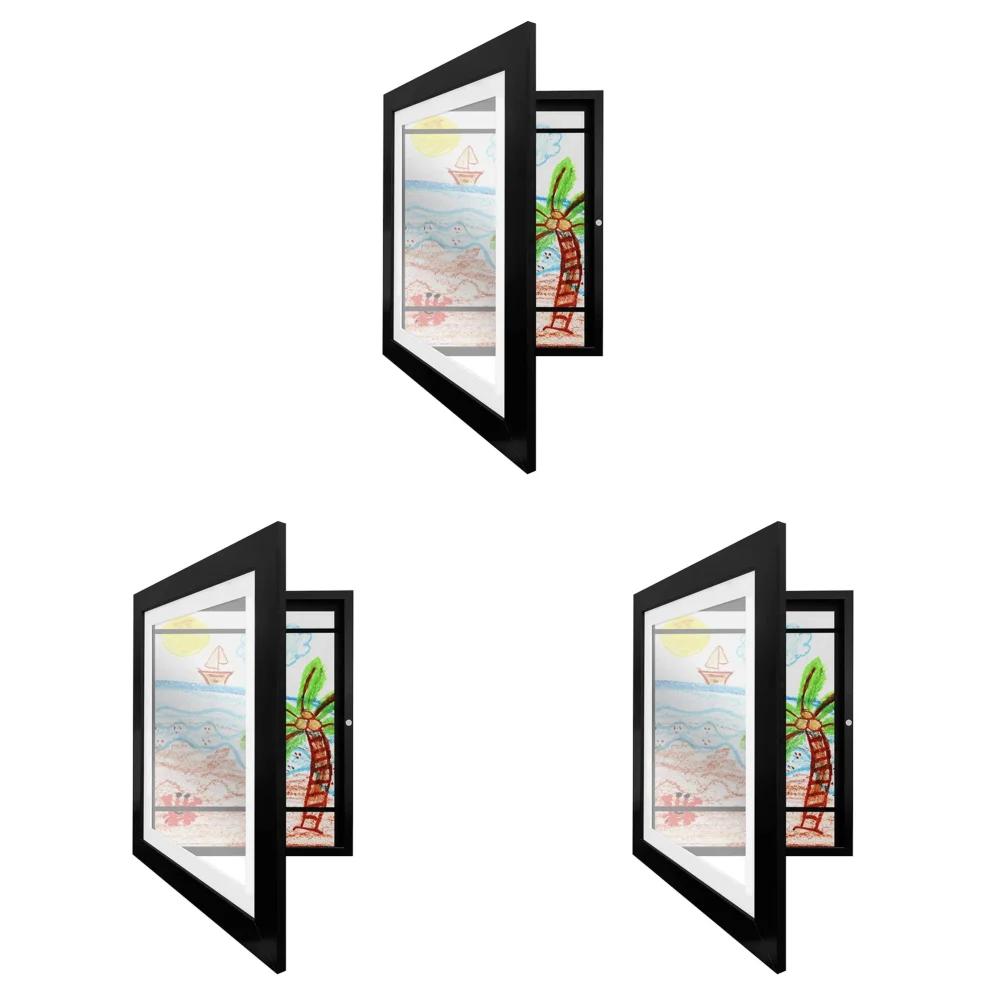 Kunstwerk Bilderrahmen 15x11 cm Innenrahmen Holzrahmen Kunstwerk-Ausstellung Aufbewahrungsrahmen für Kinderzeichnungen Kunstwerke Kunstprojekte