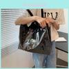 Large Capacity Fashionable Canvas Tote Bag For Women 2022 New Korean Style Simple And Stylish Shoulder Bag For Daily Use White Brown)