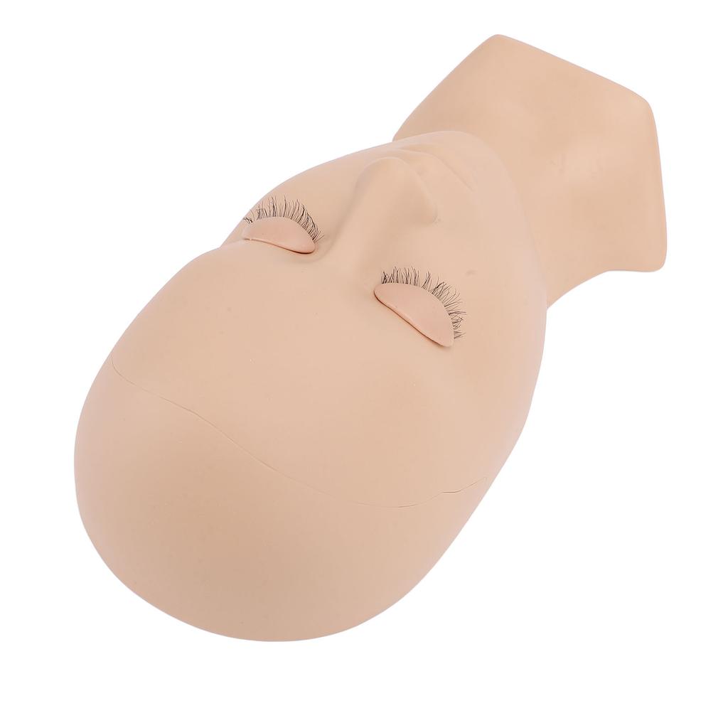 Detachable Single Fold Eyelid Lash Mannequin Head Silicone Eyelash Training Model for Makeup Practic