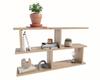Luna Wall Shelf Oak Artisan Hanging Cabinet Bookshelf 2 Versions Per