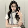 French Brown Polka Dot Long Scarf for Women's Fashion Accessories, Neck Accessories, Headband, Long Ribbon