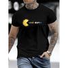 Pac-Man Solar System T-Shirt,Soft Breathable & Fade-Resistant, Classic Fit for Daily Casual Wear