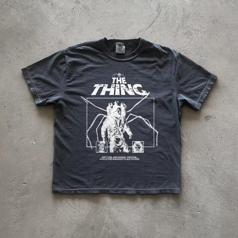 

Vintage 80s Horror Movie T-Shirt Sports Casual Loose Streetwear Cotton Crew Neck Short Sleeve Classic Comfort Top Unisex 4XL