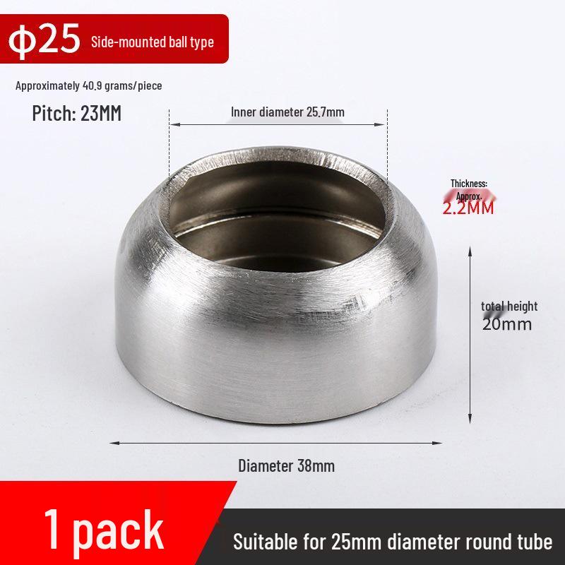 Stainless Steel Wardrobe Hanging Rod Flange Seat for Curtains, Towels, and Clothes Drying