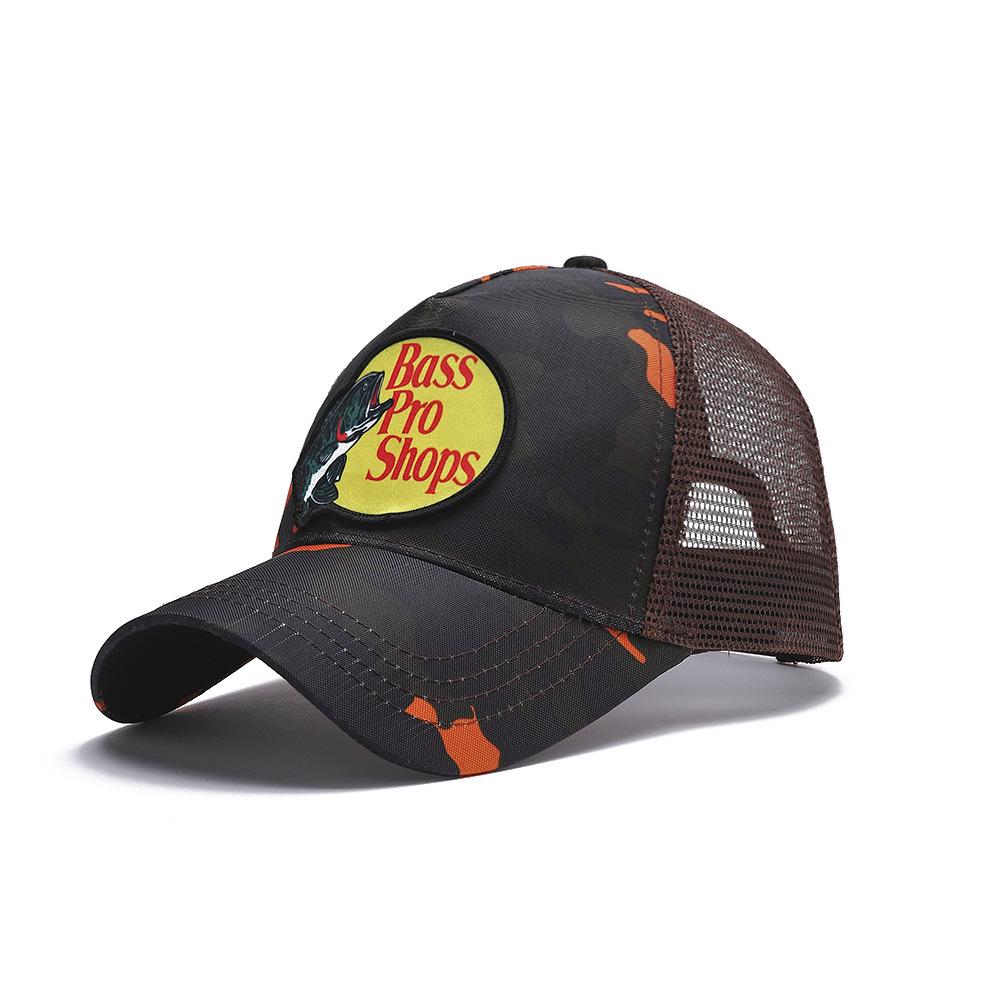

Бейсболка-тракер Bass Pro Shops: Європейська та американська рибальська кепка для захисту від сонця Adjustable жовтий/камуфляжний