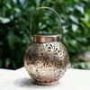 Solar Moroccan Lantern | LED Waterproof Tabletop Light with Handle | Portable Camping/Patio Decor | Auto Dusk-to-Dawn