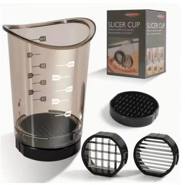 Cup Slicer Strawberry Slicer Egg Slicer Slicer-Salad chopper Quick Easy Manual Fruit Chopping Processor Kitchen Gadget with Slicing