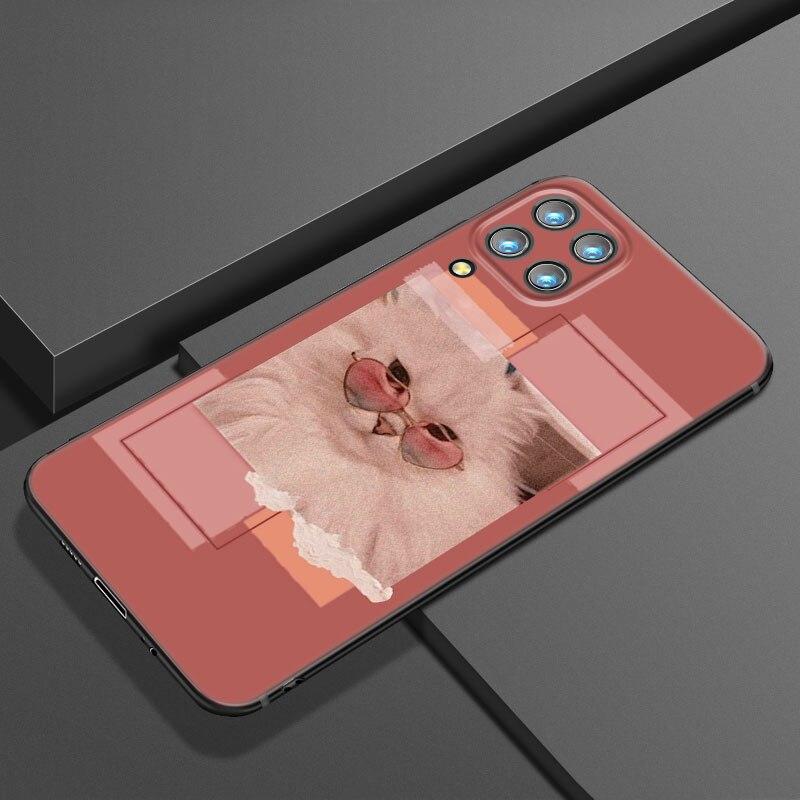 

Милый кавайный эстетический чехол для телефона с котом для Samsung A21 A30 A50 A52 S A13 A22 A32 4G A23 A33 A53 A73 5G A12 A31 A51 A70 A71 A72 Samsung A53 5G
