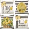 Spring and Summer New Flower Daisy Pillowcase Home Decoration Living Room Sofa Car Pillow Cushion