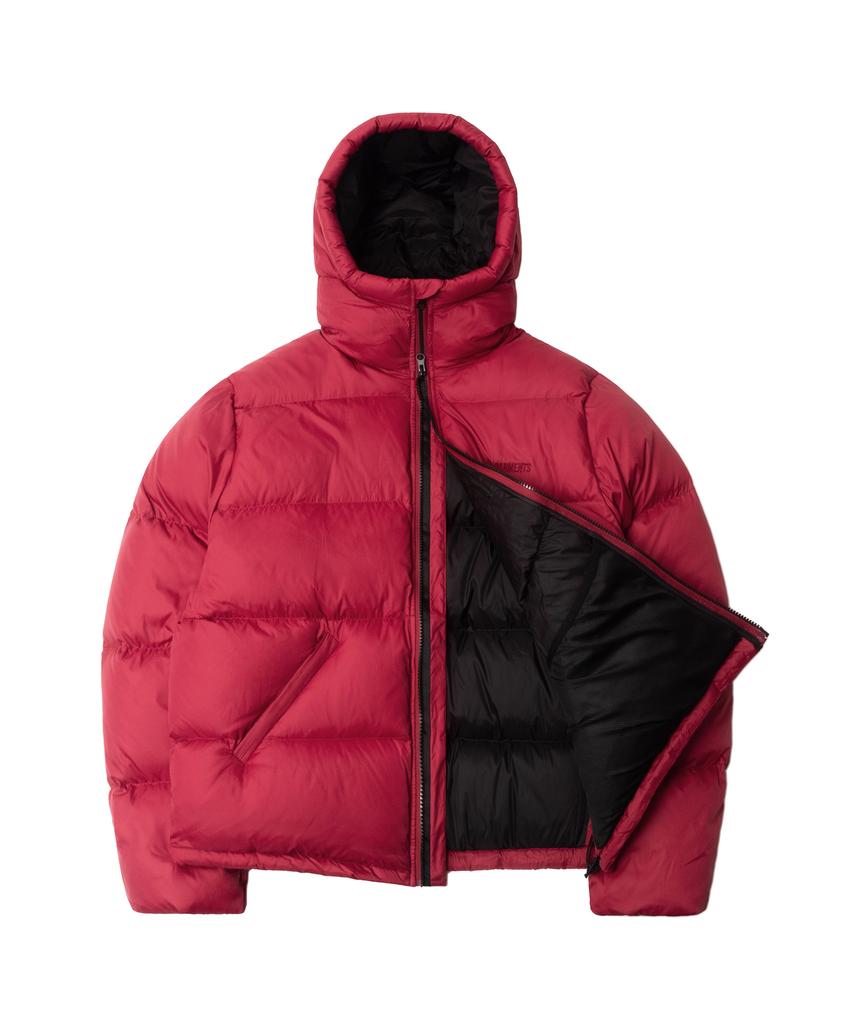 Qt8 Garments Rg Duck Down Heavyweight Hoodie Jacket (Red)