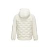 Skechers Lightweight Warm Windproof Hooded Short Down Jacket Men Outerwear Cotton-White P425M141-0074