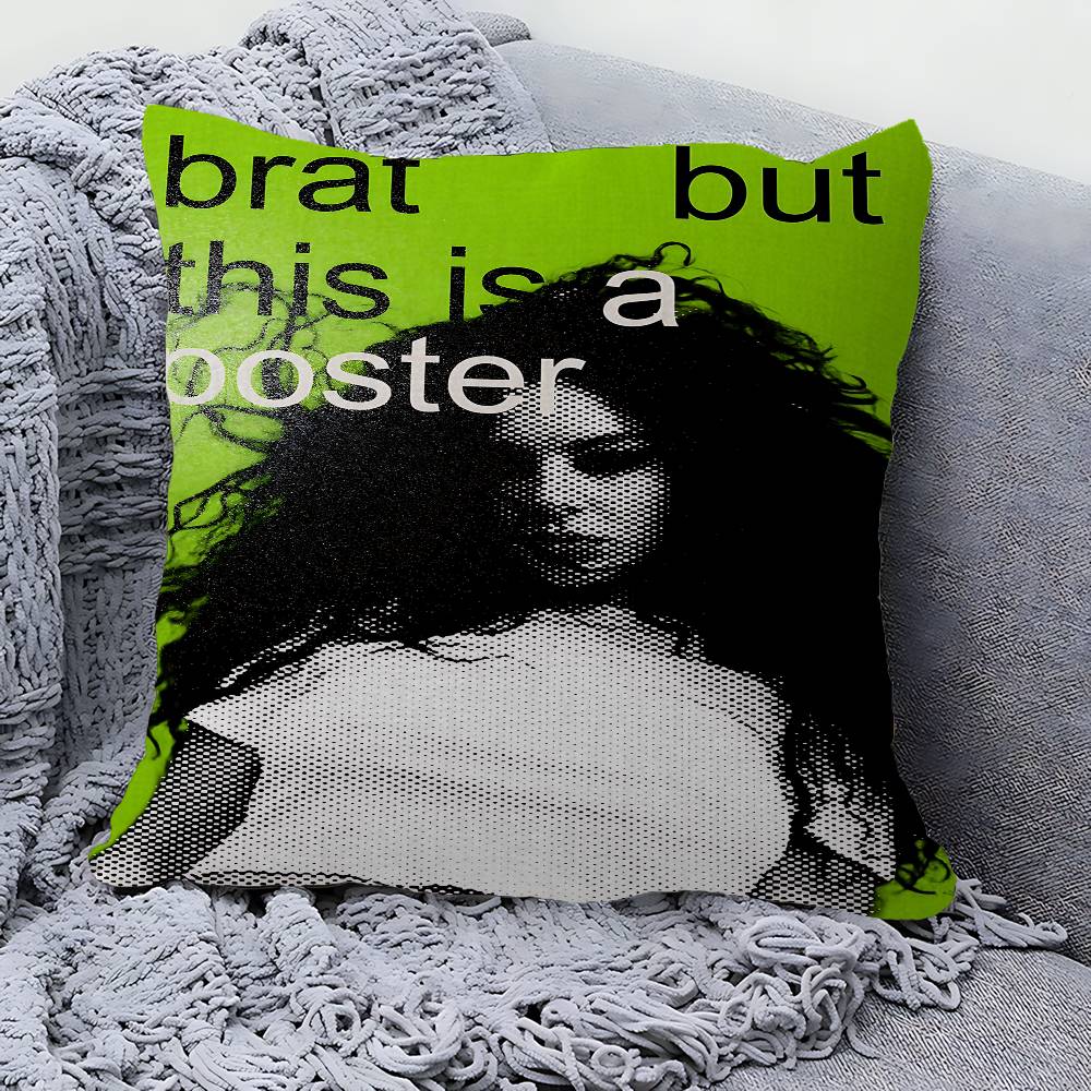 Singer C-CHARLI XCX Personalized Picture Text Home Decorative Pillows Household Gifts 45x45cm