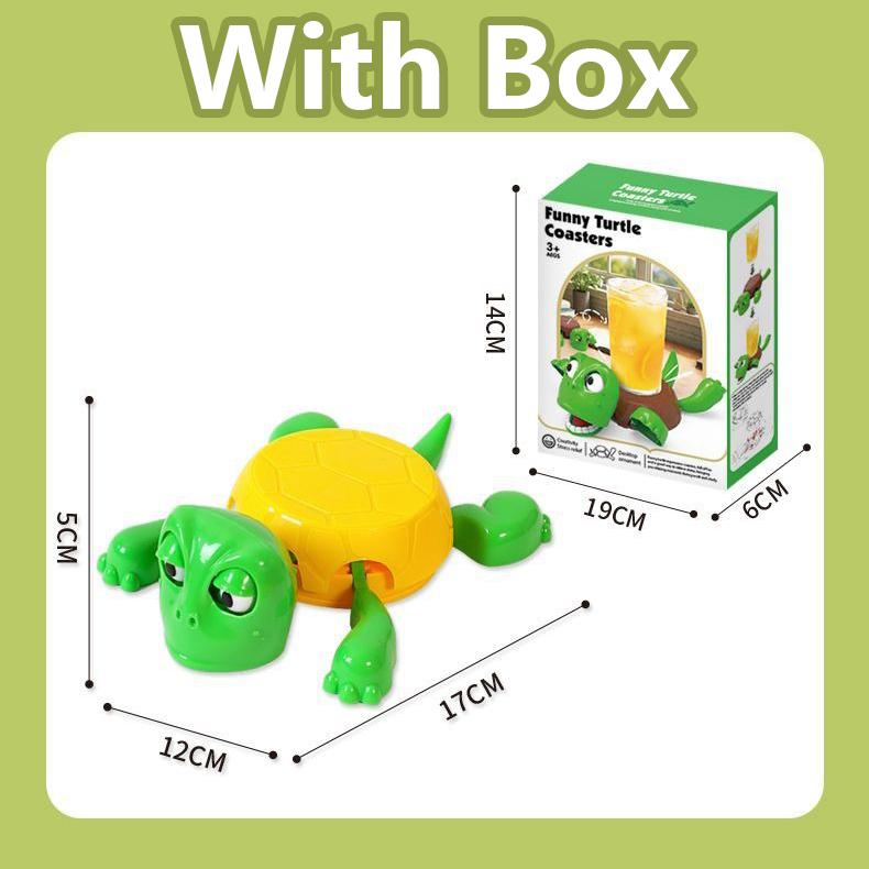 Panicked Turtle Coaster Creative Funny Toy Cute Cup Holders Coffee and Tea Tableware Turtle Base Cup Mat Decoration Coasters