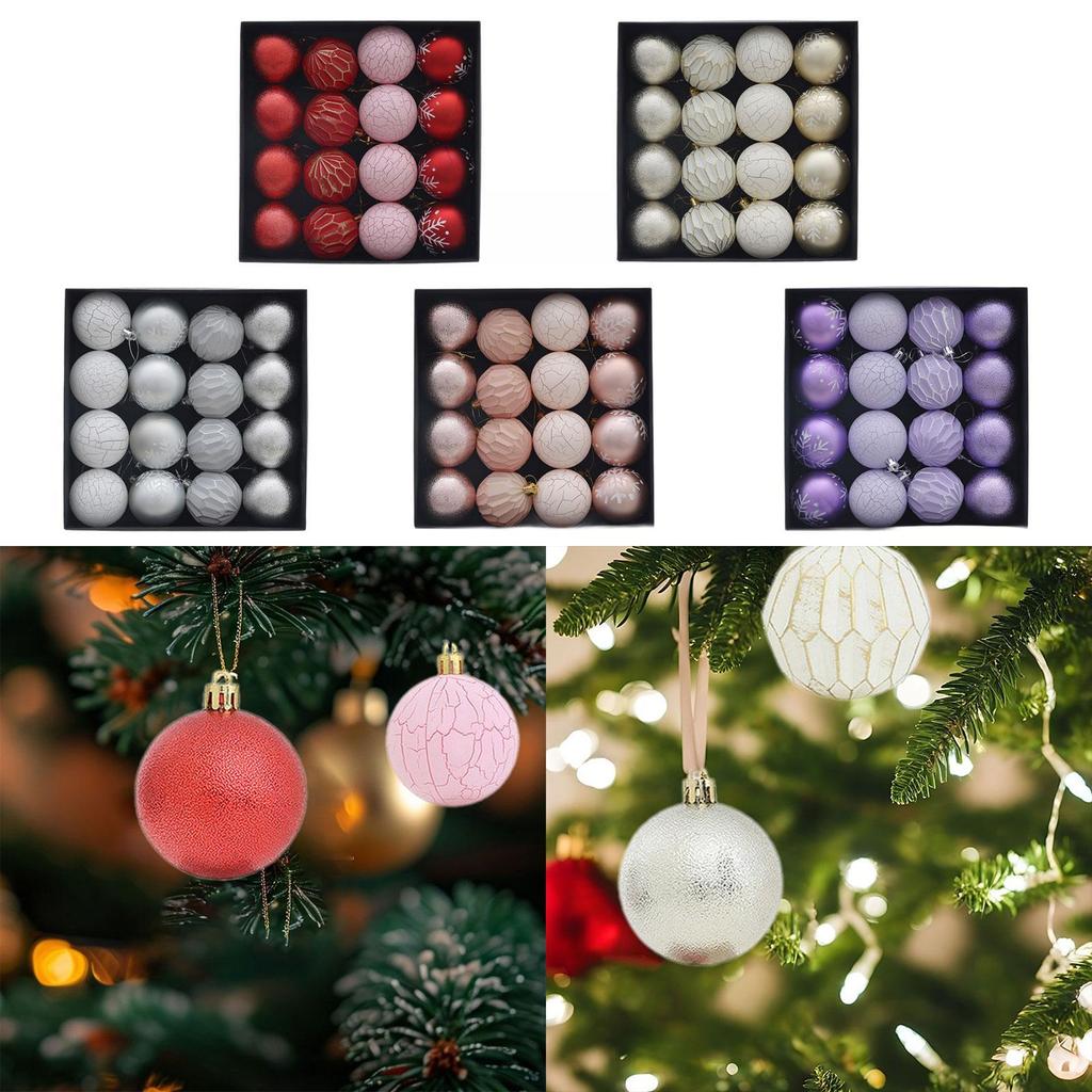 16 Pieces Christmas Ball Ornaments Tree Shatterproof Pendants Party Favors Baubles Xmas Balls Christmas Ornaments for Graduation