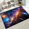 Dreamy Galaxy Universe Space Stars Black Hole Earth Rug for Bedroom Living Room Sofa Home Doormat Decor,Kid Non-slip Floor Mat