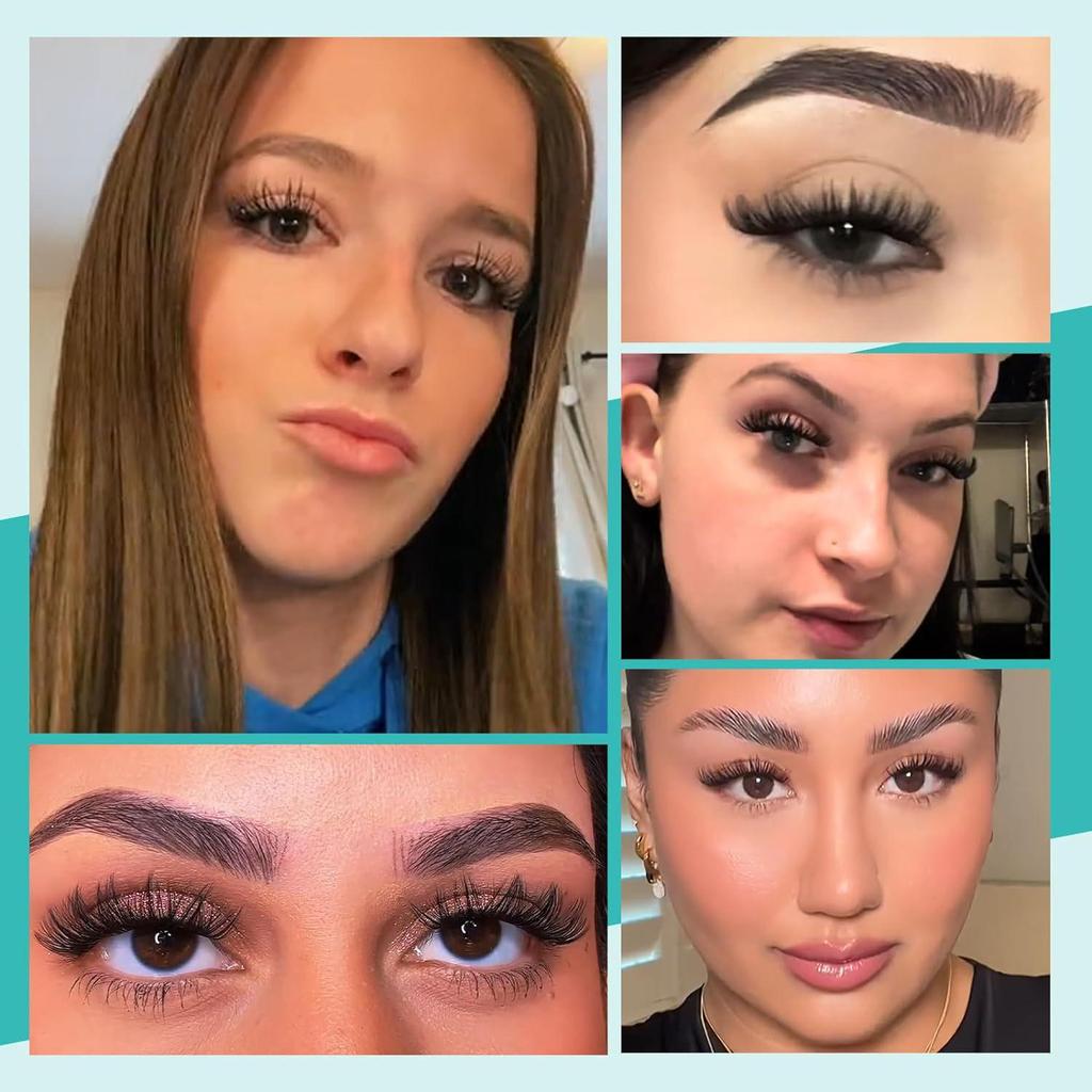 DIY Eyelash Set: Customizable Four-Piece Segmented False Lashes for Self-Grafting