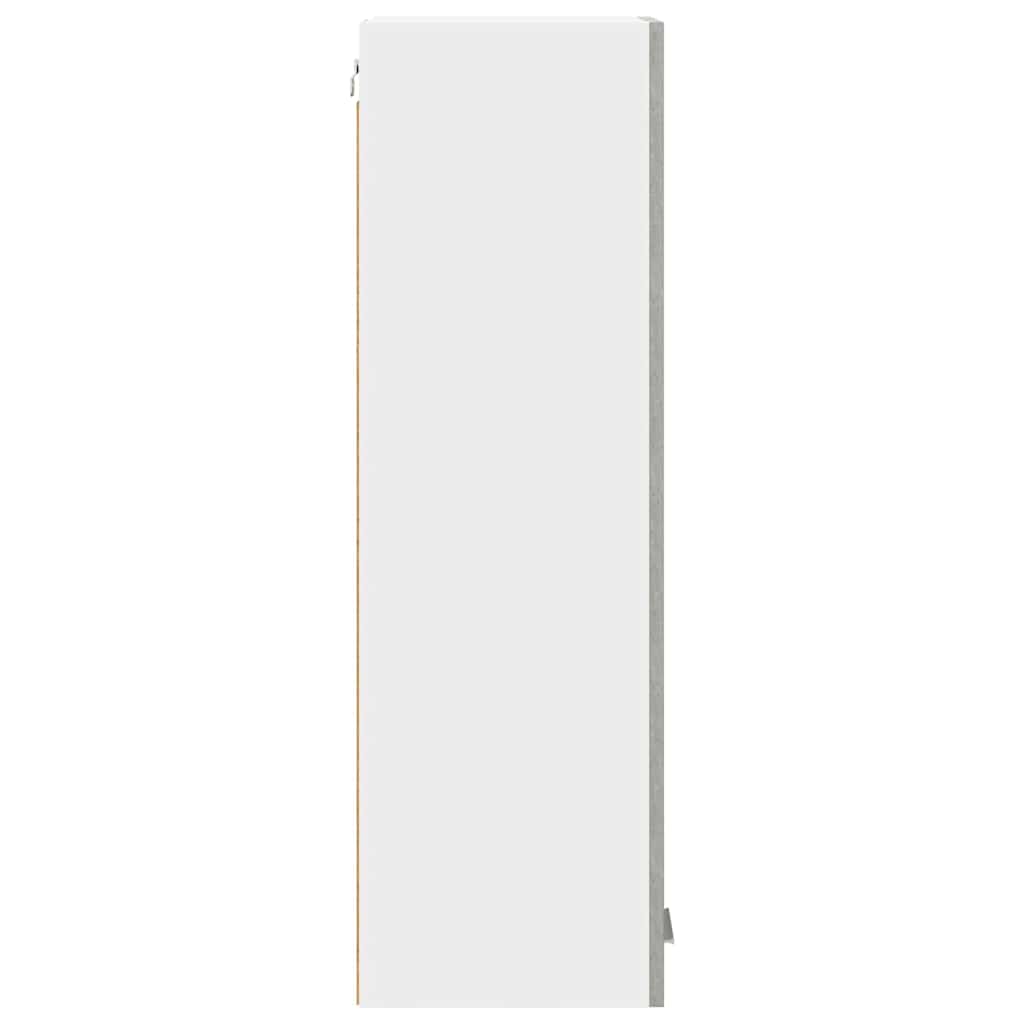 Hanging Cabinet with Door Concrete Grey 30 X 31 X 100 Cm Particleboard