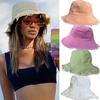 Fashion Foldable Burrs Bucket Hat for Women Men  Beach Sun Visor UV Protection UPF 50+ Sun Hat Summer Large Wide Brim Panama Bob
