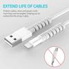 6/20pcs Cable Protector Silicone Charge Cable Spiral Winder Wire End Cord Savers Cover For Phone USB Charger Cable Accessories