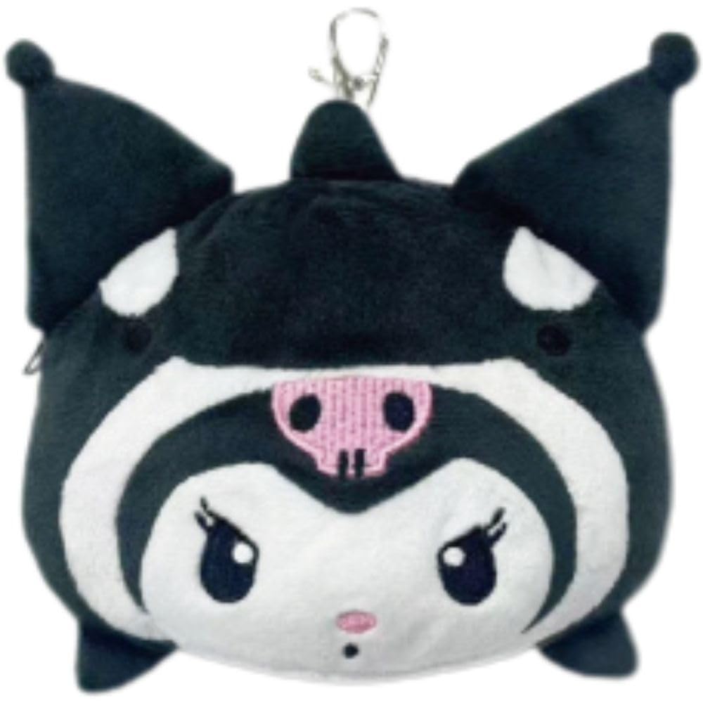 Hatayama Shoji Sanrio Face Reel Pass Sea H13 X 63203246 Case, Kuromi, Creatures, Approx. W15cm,