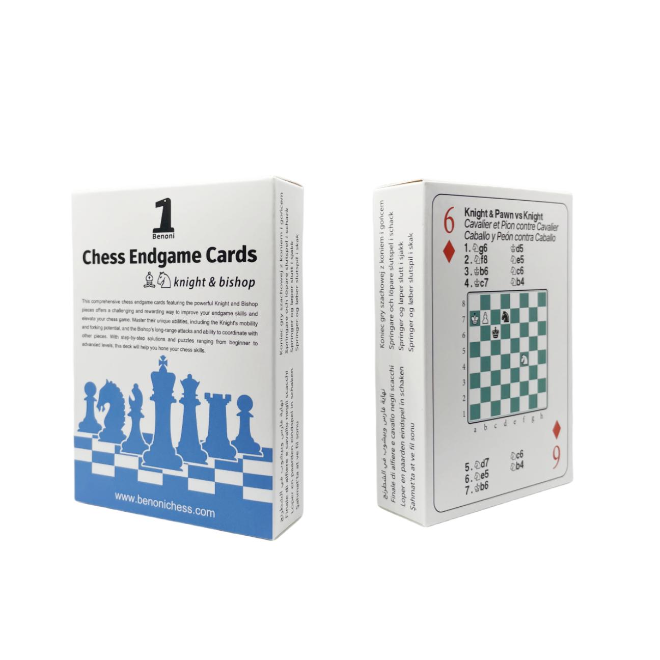 

Карточки шахматных дебютов Бенони - Лучший подарок для любителей шахмат для изучения шахматной стратегии, тактики, начальных ходов