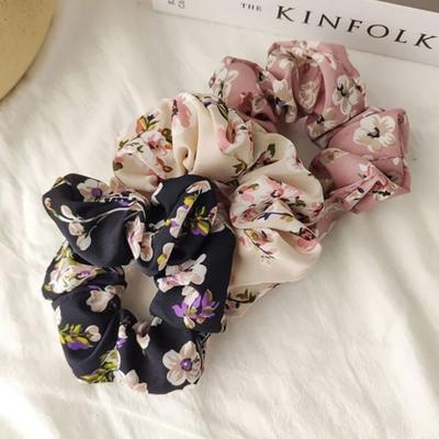 Damen Blumenmuster Gopchang Band Scrunchie Haarband