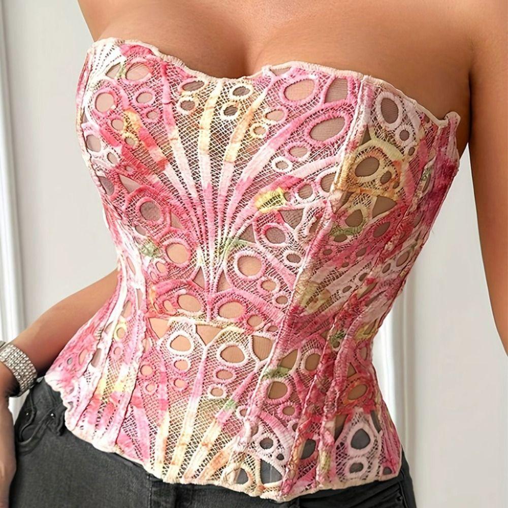 Shapers Lace Fishbone Shapewear Slim Fit Lace-up Corset Spicy Girl Style Underwear for Women  Beach