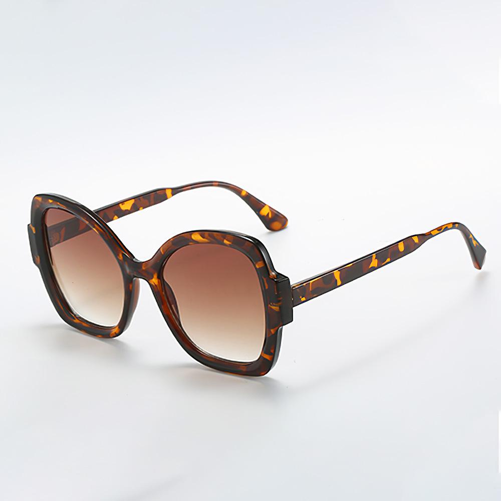 

Винтажные Новые Модные Ретро Коричневые Солнцезащитные Очки с Геометрическим Краем Градиентные Коричневые Линзы Солнцезащитные Очки для Женщин