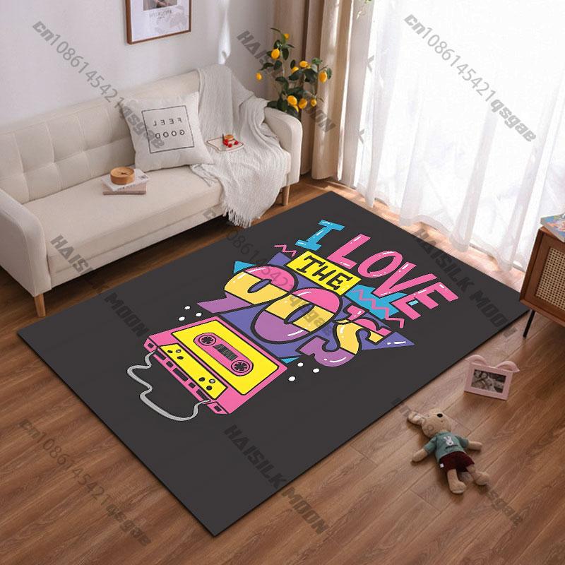 

Colorful retro cassettecarpet Yoga living room room decor children s crawling mat doormat area rug games floor mat 40x60cm