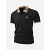 Herren Golf Poloshirt Schnelltrocknend Feuchtigkeitsableitend Lässiges Arbeits-T-Shirt mit kurzen Ärmeln