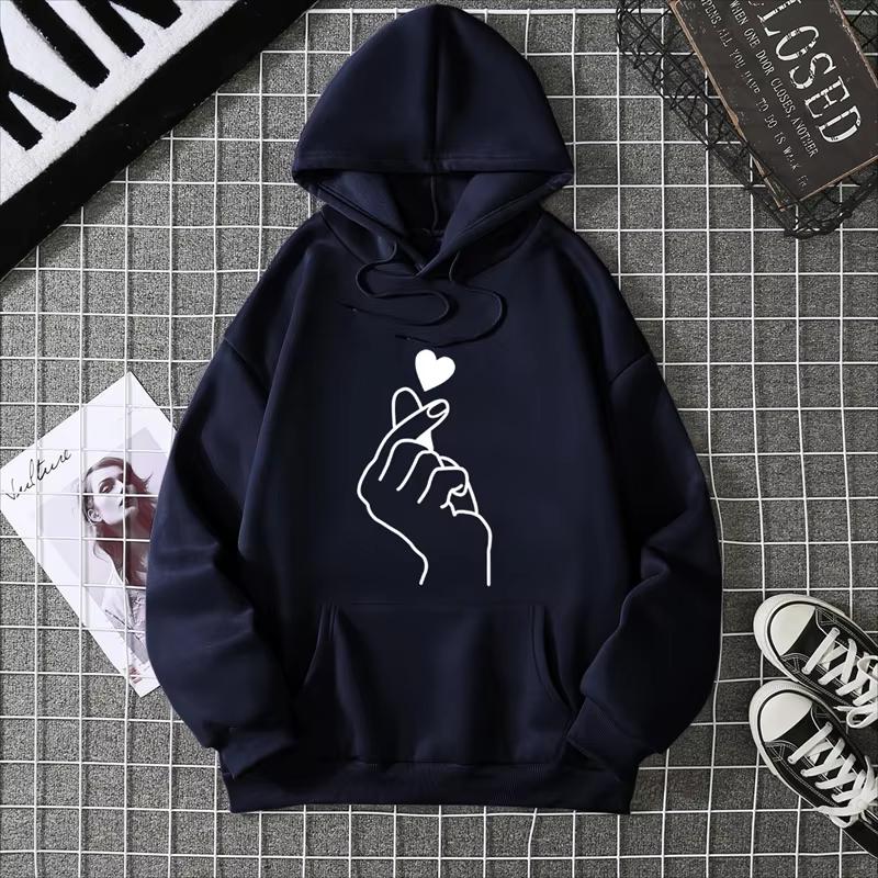 2025 Winter New Women's Hoodie High Street Unisex Style Double Pockets Sweatshirts Outerwear Plus-Size Women's Clothing CYXX241