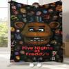 Coperta in Flanella Horror Freddy F-FNAF Games, Coperta in Peluche Calda Ultra Morbida per Casa Camera da Letto Letto Divano Ufficio Campeggio Picnic