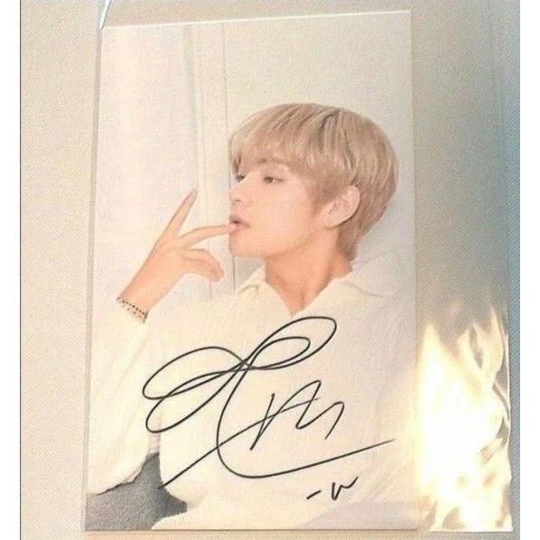 Used BTS Taehyung Postcard