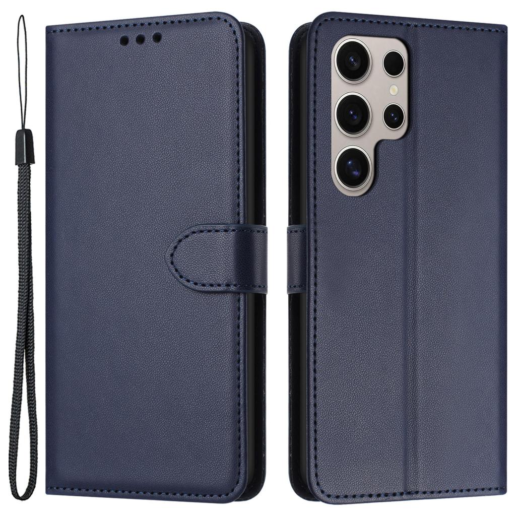 For Samsung Galaxy S24 Ultra Case Stand Leather Wallet Phone Cover with Strap
