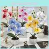 Butterfly Orchid 3d Print Faux Flower Desk Decor For Home Office And Wedding