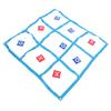 Large XO Outdoor Game Nylon XO Board Toss Yard Game with X and O Bn Bags Drawstring Bag for Kids Backyard Lawn Camping Games