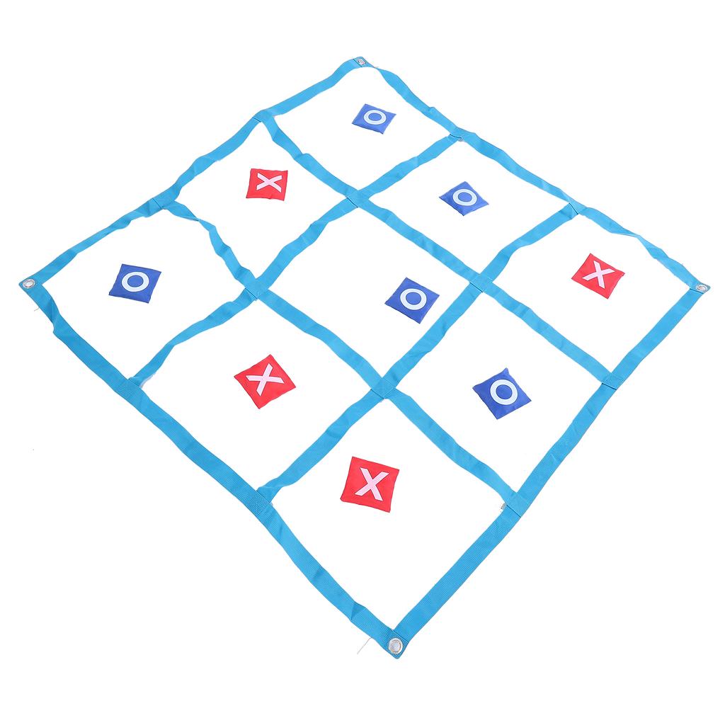 Large XO Outdoor Game Nylon XO Board Toss Yard Game with X and O Bn Bags Drawstring Bag for Kids Backyard Lawn Camping Games