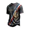 Men's Soccer Fan Support Short Sleeve Neck T-Shirt Lightweight Breathable