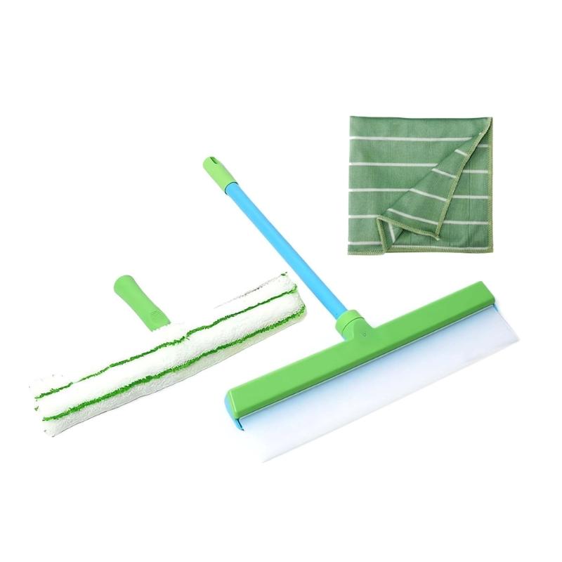 MultiPurpose Window Squeegee Kits Flexible Handle Smooth Scrubber Cleaning Tool for Effortlessly Glass Maintenances