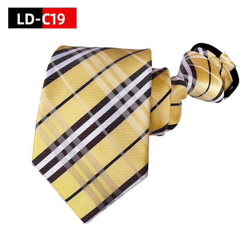 Men's 8cm Lazy Zipper Tie - Easy-Pull Formal Business Tie