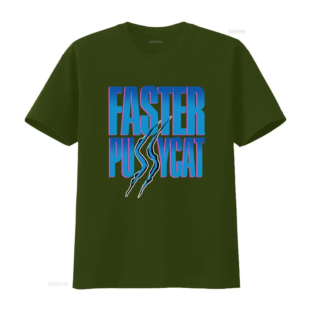 80s Faster Pussycat Vintage Unworn T Shirt 100 Pure Retro Vintage Washed Unisex Stylish Casual Stretched Graphic