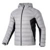 Color Block Logo Print Sports Warm Windproof Down Jacket Men Jacket Gray 672393-14