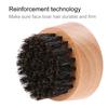 Men Natural Faux Boar Hair Wood Handle Beard Cleaning Shaving Shaping Brush (Beech)